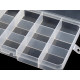 Boîte à perles en plastique, 10 x 17 x 2,2 cm - Transparent (4 Pièces) Boîte à perles en plastique, 10 x 17 x 2,2 cm - Transparent (4 Pièces)
