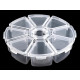 Plastic beads box ø10 cm - Transparent (20 Pieces) Plastic beads box ø10 cm - Transparent (20 Pieces)