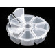 Plastic beads box ø10 cm - Transparent (20 Pieces) Plastic beads box ø10 cm - Transparent (20 Pieces)