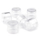 Barattolino in plastica trasparente, dimensioni: 3,2 x 3,8 cm con coperchio a vite - Trasparente (120 Pezzi) Barattolino in plastica trasparente, dimensioni: 3,2 x 3,8 cm con coperchio a vite - Trasparente (120 Pezzi)