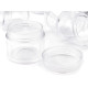 Barattolino in plastica trasparente, dimensioni: 3,2 x 3,8 cm con coperchio a vite - Trasparente (120 Pezzi) Barattolino in plastica trasparente, dimensioni: 3,2 x 3,8 cm con coperchio a vite - Trasparente (120 Pezzi)