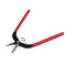 Alicates de punta plana estrecha acero 160 mm con resorte de retorno - Rojo oscuro (1 Pieza)