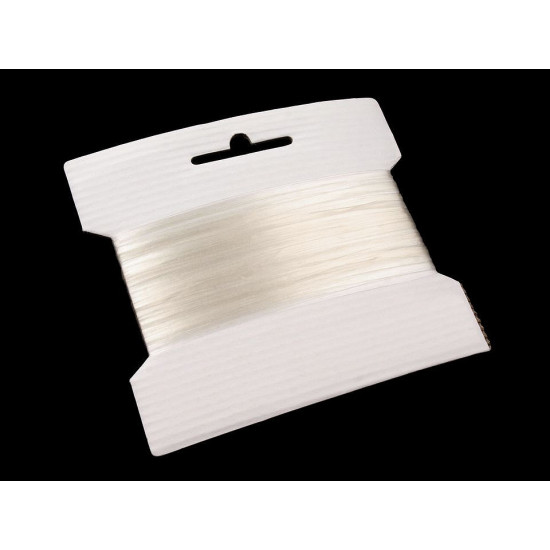 Bande élastique transparente en silicone, largeur 4 mm - Transparent (100 Mètres) Bande élastique transparente en silicone, largeur 4 mm - Transparent (100 Mètres)