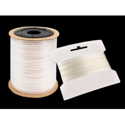 Bande élastique transparente en silicone, largeur 4 mm - Transparent (100 Mètres)