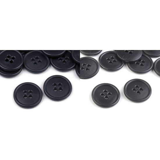 Button size 32' - Black (20 Pieces)
