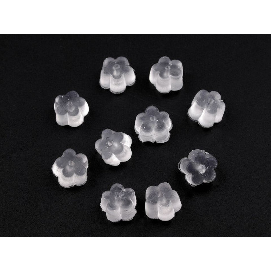 Earring stoppers 3x5 mm - Transparent (5 Grams)