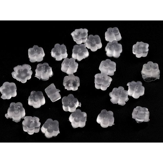 Earring stoppers 3x5 mm - Transparent (5 Grams)