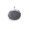 Bază pandantiv rotund, ø25 mm - Platinum (1 Bucată)