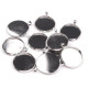 Anhänger mit fassung ø25 mm glatt, rohling - Platine (1 Stück) Anhänger mit fassung ø25 mm glatt, rohling - Platine (1 Stück)