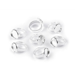 Anneau de base - diy, sans finitions, ø 12 mm - Argent lumineux (1 Pièce)