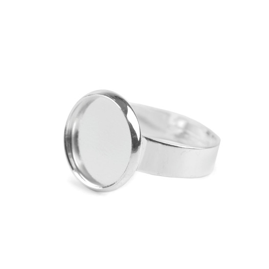 Anneau de base - diy, sans finitions, ø 12 mm - Argent lumineux (1 Pièce) Anneau de base - diy, sans finitions, ø 12 mm - Argent lumineux (1 Pièce)