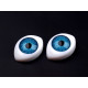 Oval plastic doll eyes 12x17 mm - Green (20 Pieces)