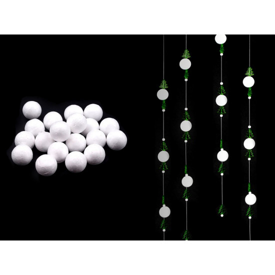 Diy polystyrene balls ø1.5 cm solid - White (100 Pieces) Diy polystyrene balls ø1.5 cm solid - White (100 Pieces)