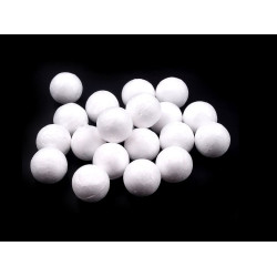 Diy polystyrene balls ø1.5 cm solid - White (100 Pieces)