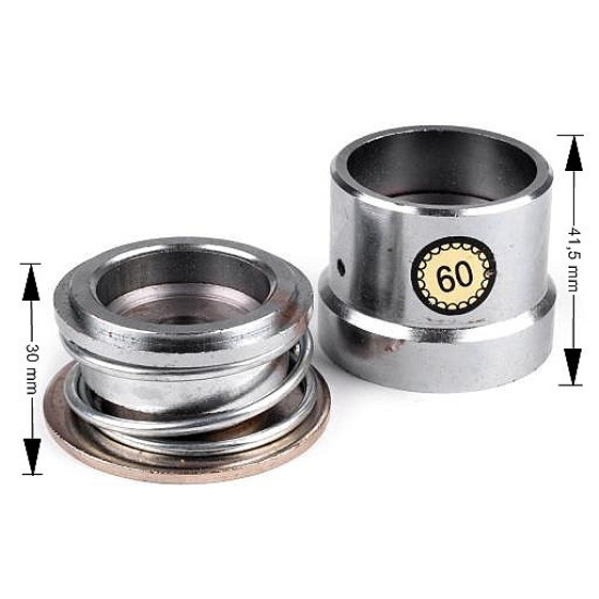 Hand press dies mold for self cover button size 60, - Nickel (1 Set) Hand press dies mold for self cover button size 60, - Nickel (1 Set)
