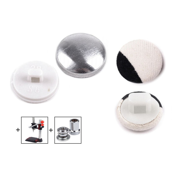 Foremki guzików do obciągania materiałem rozmiar 24" - White (100 Zestawy) Foremki guzików do obciągania materiałem rozmiar 24" - White (100 Zestawy)