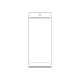 Torebki foliowe z paskiem klejącym i zawieszką 6x15 cm - Transparent (100 Sztuki) Torebki foliowe z paskiem klejącym i zawieszką 6x15 cm - Transparent (100 Sztuki)