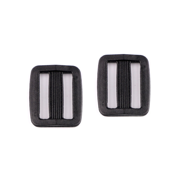 Ajustador deslizante de plástico tri-glide, ancho 15, 20, 25 mm - Negro (200 Piezas) Ajustador deslizante de plástico tri-glide, ancho 15, 20, 25 mm - Negro (200 Piezas)