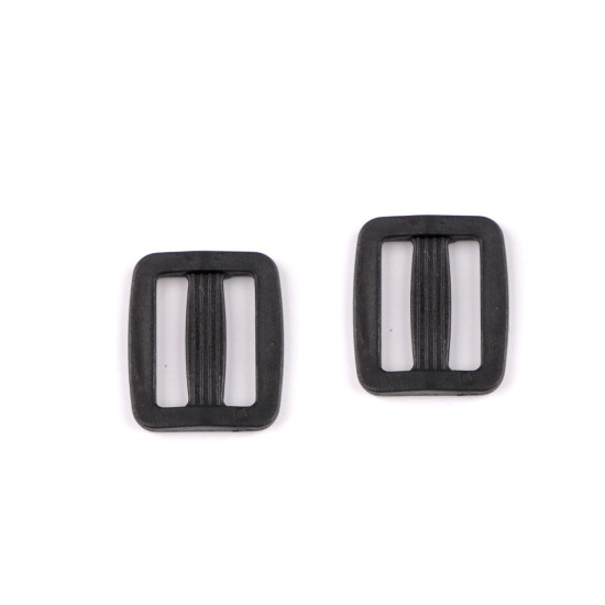 Ajustador deslizante de plástico tri-glide, ancho 15, 20, 25 mm - Negro (200 Piezas) Ajustador deslizante de plástico tri-glide, ancho 15, 20, 25 mm - Negro (200 Piezas)