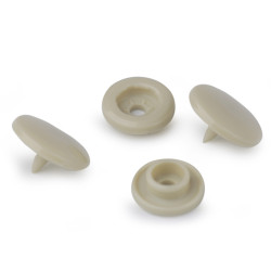 Plastic snap fasteners size 18' - Lightgrey (200 Sets)