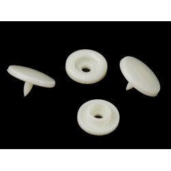Plastic snap fasteners size 18' - Cream lightest (1000 Sets)