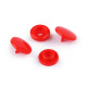 Plastic snap fasteners size 18' - Red (50 Sets) Plastic snap fasteners size 18' - Red (50 Sets)