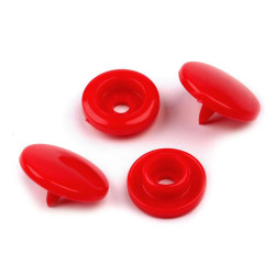 Plastic snap fasteners size 18' - Red (1000 Sets)