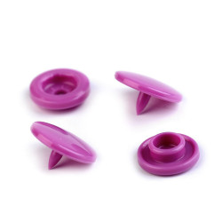 Plastic snap fasteners size 18' - Light violet (1000 Sets)