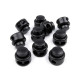 Stopery z dwiema dziurkami 13x15 mm okrągłe - Transparent (10 Sztuki) Stopery z dwiema dziurkami 13x15 mm okrągłe - Transparent (10 Sztuki)