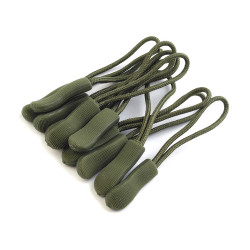 Przywieszka do suwaka - Zielony khaki (10 Sztuki)
