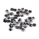 Ćwieki ze stali nierdzewnej 12x12mm piramidki - Czarny nikiel (50 Sztuki) Ćwieki ze stali nierdzewnej 12x12mm piramidki - Czarny nikiel (50 Sztuki)