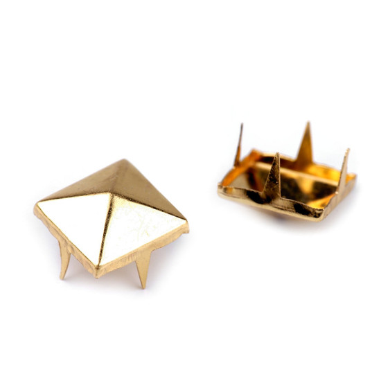 Ćwieki ze stali nierdzewnej 12x12mm piramidki - Czarny nikiel (50 Sztuki) Ćwieki ze stali nierdzewnej 12x12mm piramidki - Czarny nikiel (50 Sztuki)