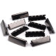 Metal crimp end / end tip for flat cord, width 30 mm - Nickel (10 Pieces) Metal crimp end / end tip for flat cord, width 30 mm - Nickel (10 Pieces)