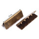 Metal crimp end / end tip for flat cord, width 30 mm - Nickel (10 Pieces) Metal crimp end / end tip for flat cord, width 30 mm - Nickel (10 Pieces)