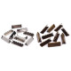 Metal crimp end / end tip for flat cord, width 30 mm - Nickel (10 Pieces) Metal crimp end / end tip for flat cord, width 30 mm - Nickel (10 Pieces)