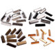 Metal crimp end / end tip for flat cord, width 40 mm - Nickel (10 Pieces) Metal crimp end / end tip for flat cord, width 40 mm - Nickel (10 Pieces)