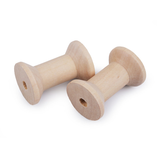 Bobina in legno naturale, dimensioni: 3 x 4,8cm - Luce naturale (15 Pezzi) Bobina in legno naturale, dimensioni: 3 x 4,8cm - Luce naturale (15 Pezzi)