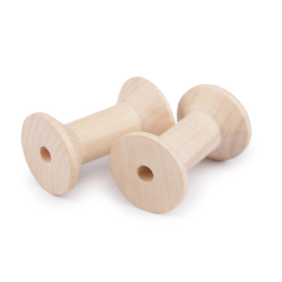 Bobina in legno naturale, dimensioni: 3 x 4,8cm - Luce naturale (15 Pezzi) Bobina in legno naturale, dimensioni: 3 x 4,8cm - Luce naturale (15 Pezzi)