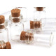 Buteleczka szklana 13x25 mm z korkiem - Transparent (10 Fiolki) Buteleczka szklana 13x25 mm z korkiem - Transparent (10 Fiolki)
