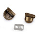 Boucle de fermeture pour sac à main/sac, 30 x 31 mm - Or classique (50 Ensembles) Boucle de fermeture pour sac à main/sac, 30 x 31 mm - Or classique (50 Ensembles)