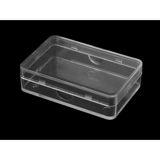 Pojemniki plastikowe 3,8x5,8x1,6 cm - Transparent (60 Sztuki)