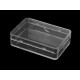 Pojemniki plastikowe 3,8x5,8x1,6 cm - Transparent (60 Sztuki)