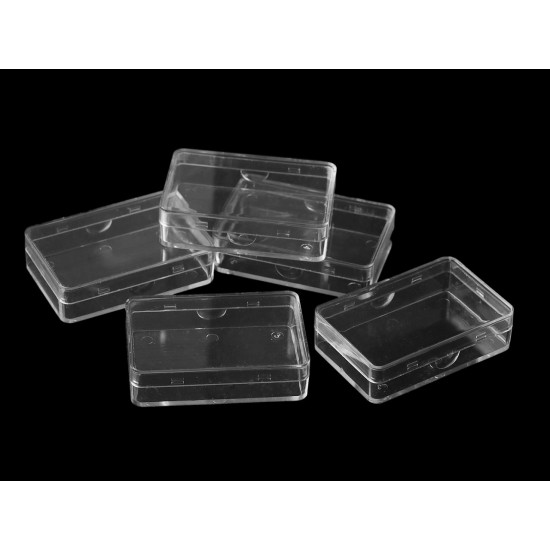 Pojemniki plastikowe 3,8x5,8x1,6 cm - Transparent (60 Sztuki)