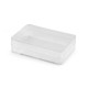 Pojemniki plastikowe 3,8x5,8x1,6 cm - Transparent (60 Sztuki)