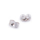 Zatyczki do kolczyków 4x6 mm - Srebrny (50 Sztuki) Zatyczki do kolczyków 4x6 mm - Srebrny (50 Sztuki)
