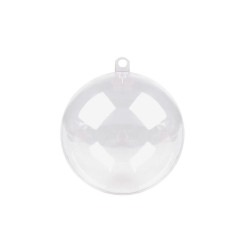 Acrylkugel ø6 cm transparent zweiteilig - Transparent (12 Stücke)