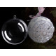 Clear plastic fillable ball ornament ø8.5 cm - Transparent (2 Pieces) Clear plastic fillable ball ornament ø8.5 cm - Transparent (2 Pieces)