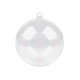 Clear plastic fillable ball ornament ø8.5 cm - Transparent (2 Pieces) Clear plastic fillable ball ornament ø8.5 cm - Transparent (2 Pieces)