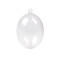 Acryl-eier 4,5x6 cm transparent zweiteilig - Transparent (2 Stücke)