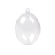 Acryl-eier 4,5x6 cm transparent zweiteilig - Transparent (2 Stücke) Acryl-eier 4,5x6 cm transparent zweiteilig - Transparent (2 Stücke)